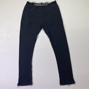 FOG Essentials Mens Medium Black Thermal Waffle Knit Lounge Pants
